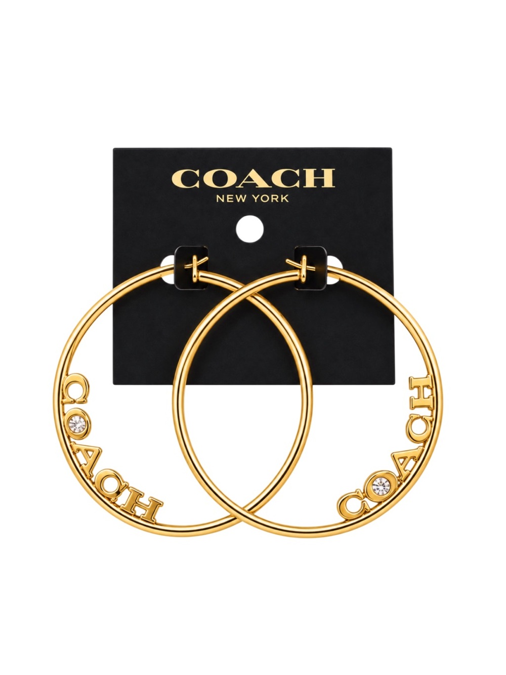 Coach Signature Hoop Earrings